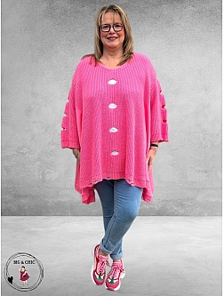 AKH Trui  Oversize A-Lijn Pink 